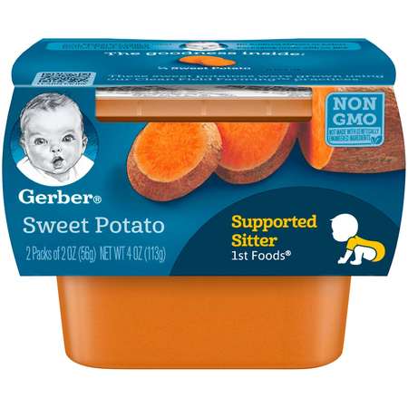 Gerber Gerber 1st Foods Sweet Potato Multi Pack 4 oz. Tubs, PK8 00015000910402U